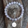 Bracelet Kunzite avec une breloque Love en Argent 925