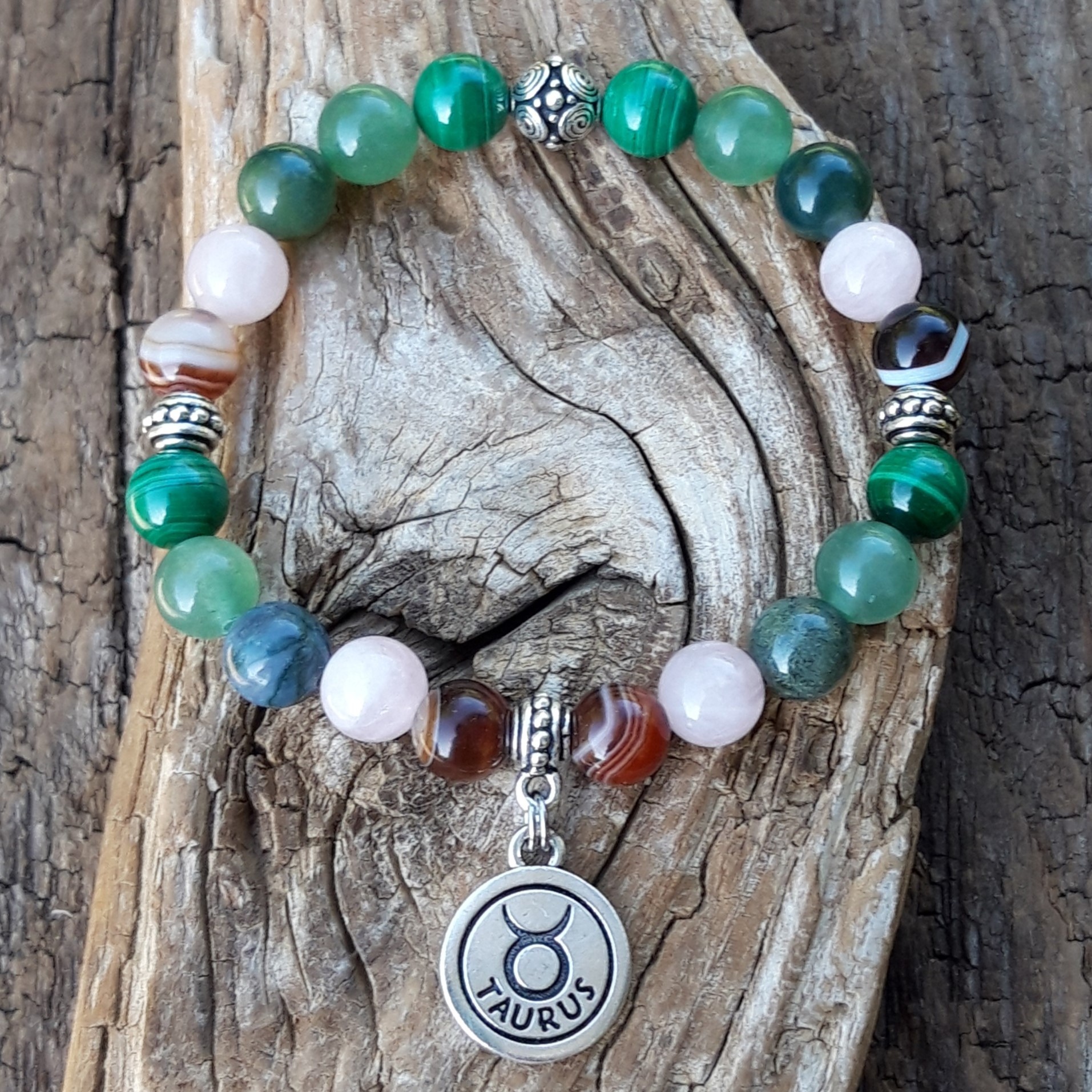 1608 0e2 Bracelet Taureau signe astrologique