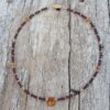 Collier Grenat et Ambre en Vermeil