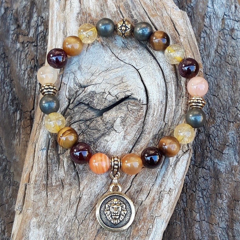 644 c2d Bracelet Lion signe astrologique