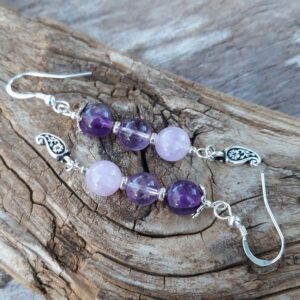 680 176 Boucles doreilles Amethyste en Argent 925