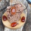 Pendentif en Cornaline, pierre naturelle