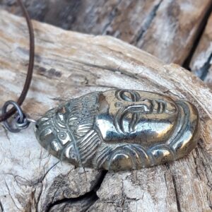 1038 643 Pendentif Pyrite de la deesse Kuan Yin ou Guan Yin scaled