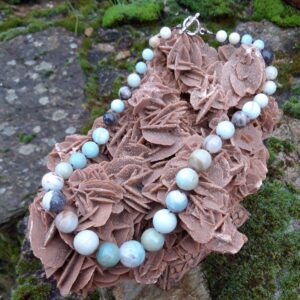 1388 32e Collier en Amazonite