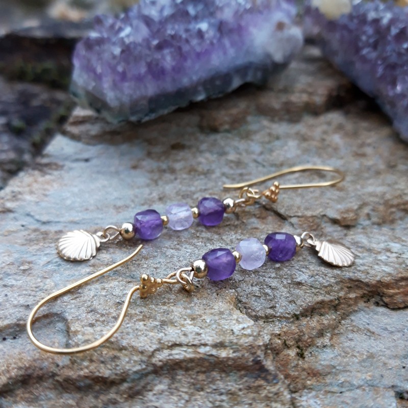 boucles d oreilles en amethyste 4