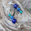 Boucles d'oreilles Lapis-lazuli, Cyanite et Turquoise en argent