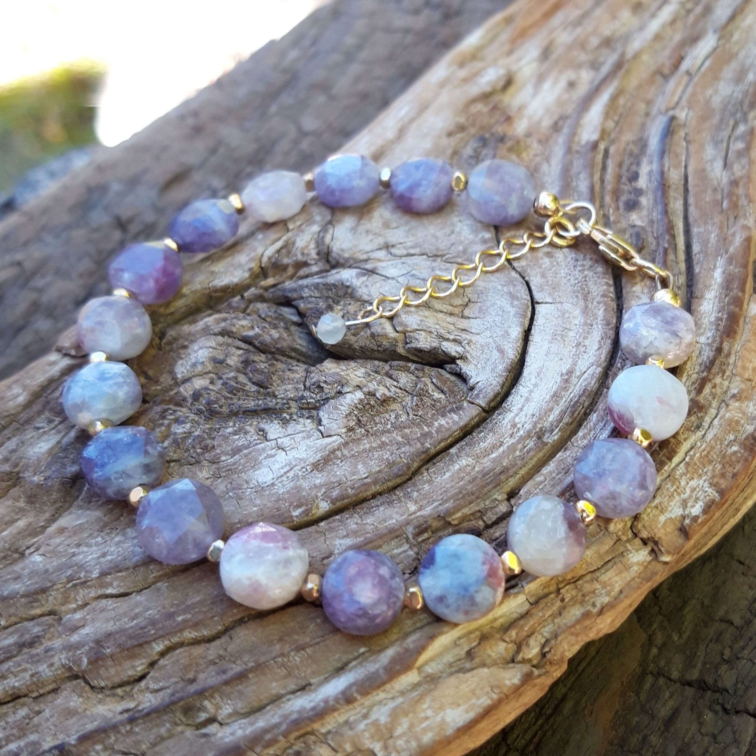 Bracelet en Tourmaline Fleur de prunier en Vermeil – Image 5