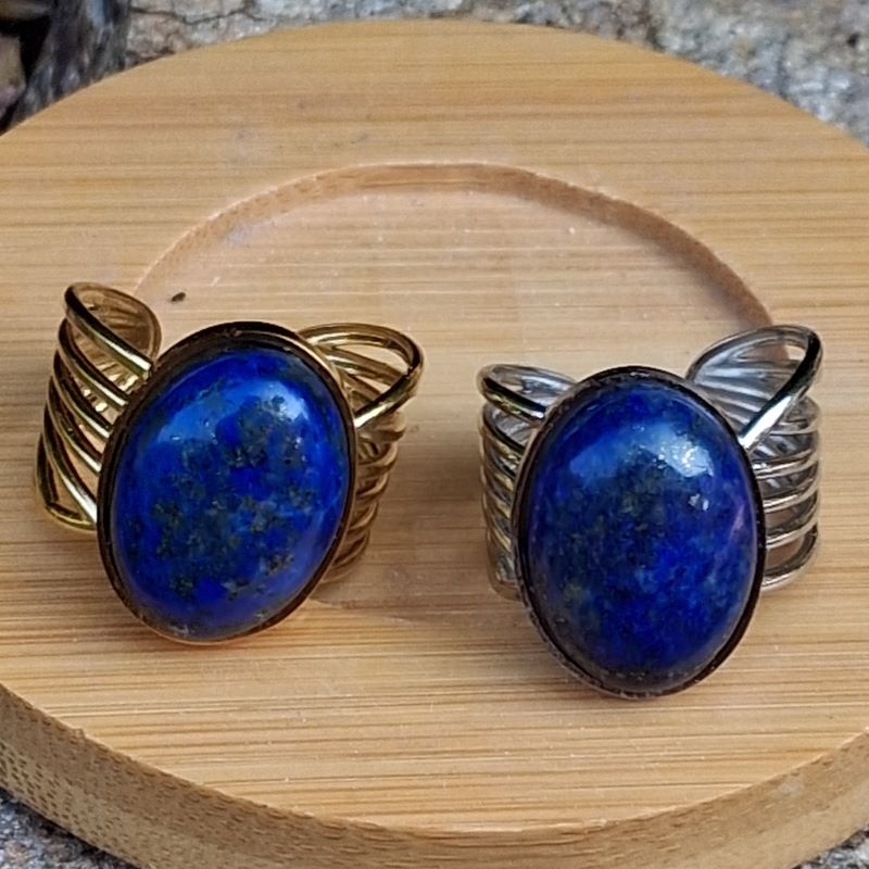 Bagues Lapis Lazuli réglables