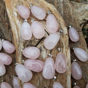 pendentif en quartz rose