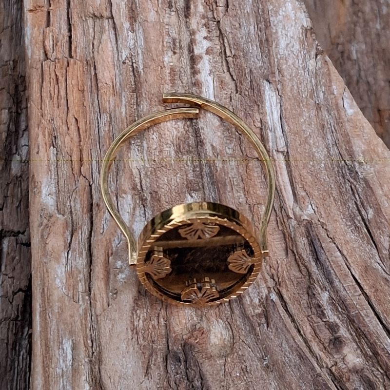 Bague Oeil de tigre réglable – Image 5