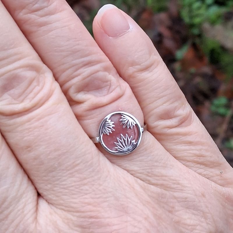 Bague Rhodochrosite réglable – Image 3