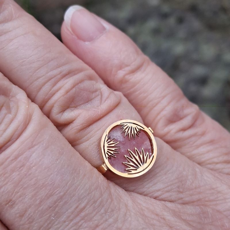 Bague Rhodochrosite réglable – Image 5