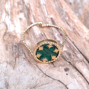 bague malachite