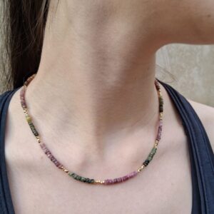 Collier Tourmaline melon d'eau – Image 3
