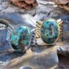 Bague turquoise africaine ou Jaspe africain