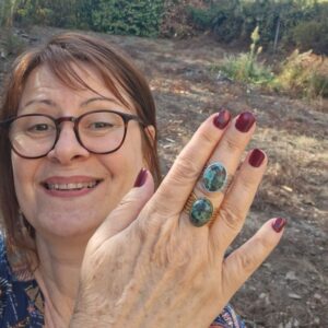 Bague Turquoise africaine réglable – Image 8