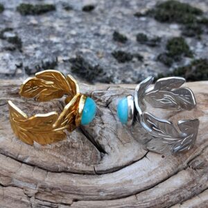 Alternative view of Bague Amazonite réglable