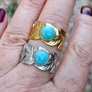 Bague Amazonite réglable – Image 4